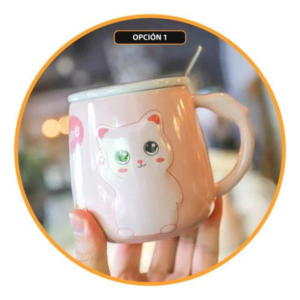 Tazón Taza Gato Ojos grandes Lovely Cat Estoykuku