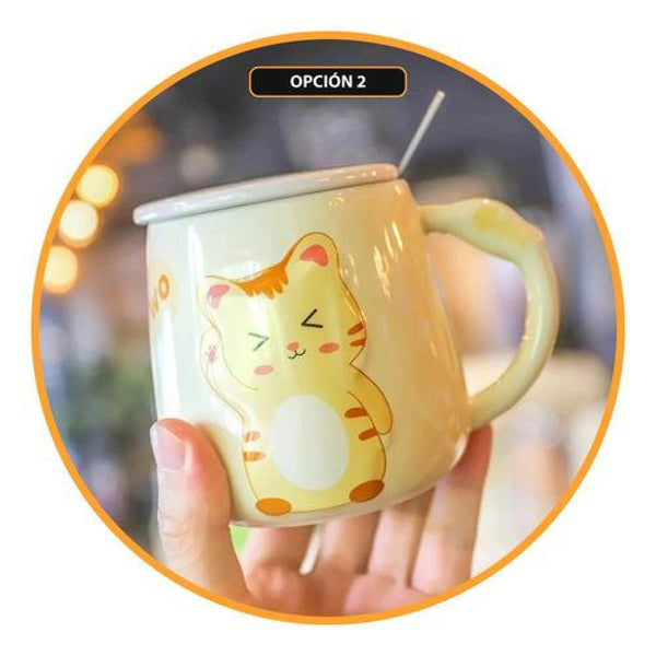 Tazón Taza Gato Ojos grandes Lovely Cat Estoykuku