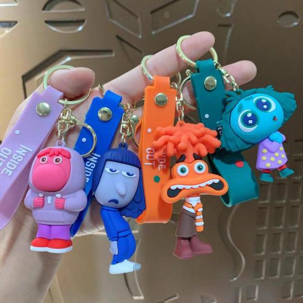 Llavero Silicona Colgante Inside Out Intensamente emociones