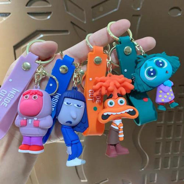 Llavero Silicona Colgante Inside Out Intensamente emociones