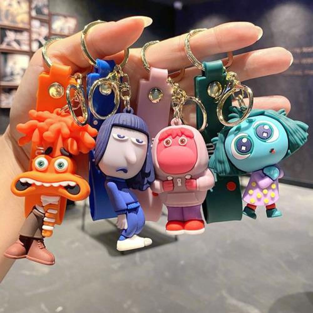 Llavero Silicona Colgante Inside Out Intensamente emociones