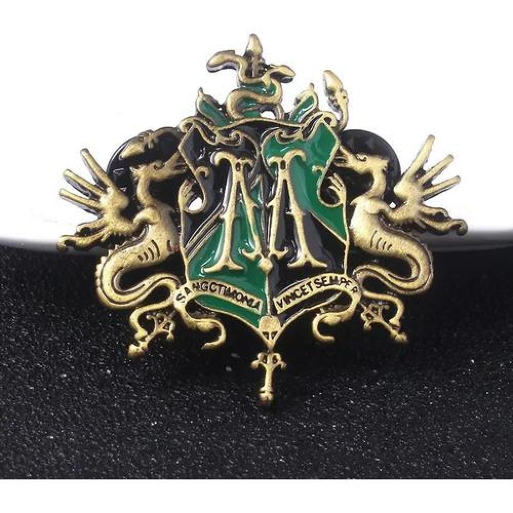 Pin Metálico Escudo De La Familia Malfoy Harry P