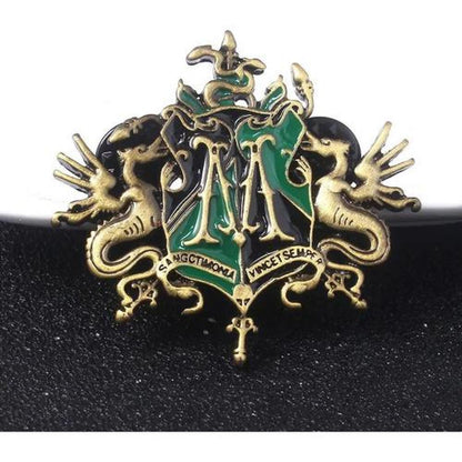Pin Metálico Escudo De La Familia Malfoy Harry P