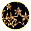 Cortina led cascada estrellas Fairy lights