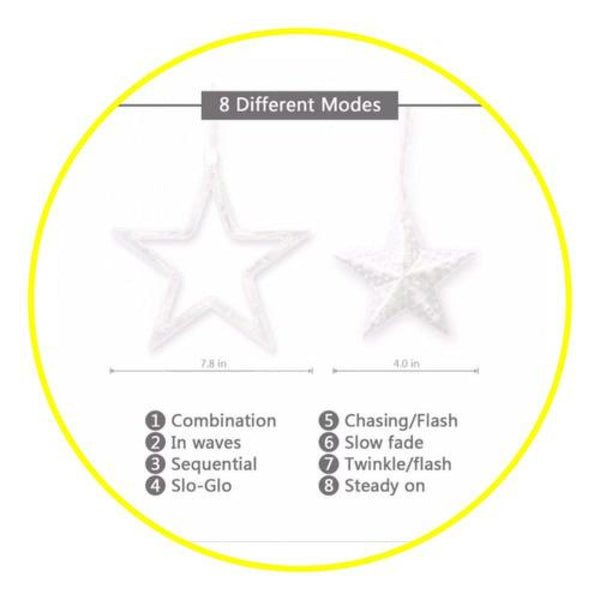 Cortina led cascada estrellas Fairy lights