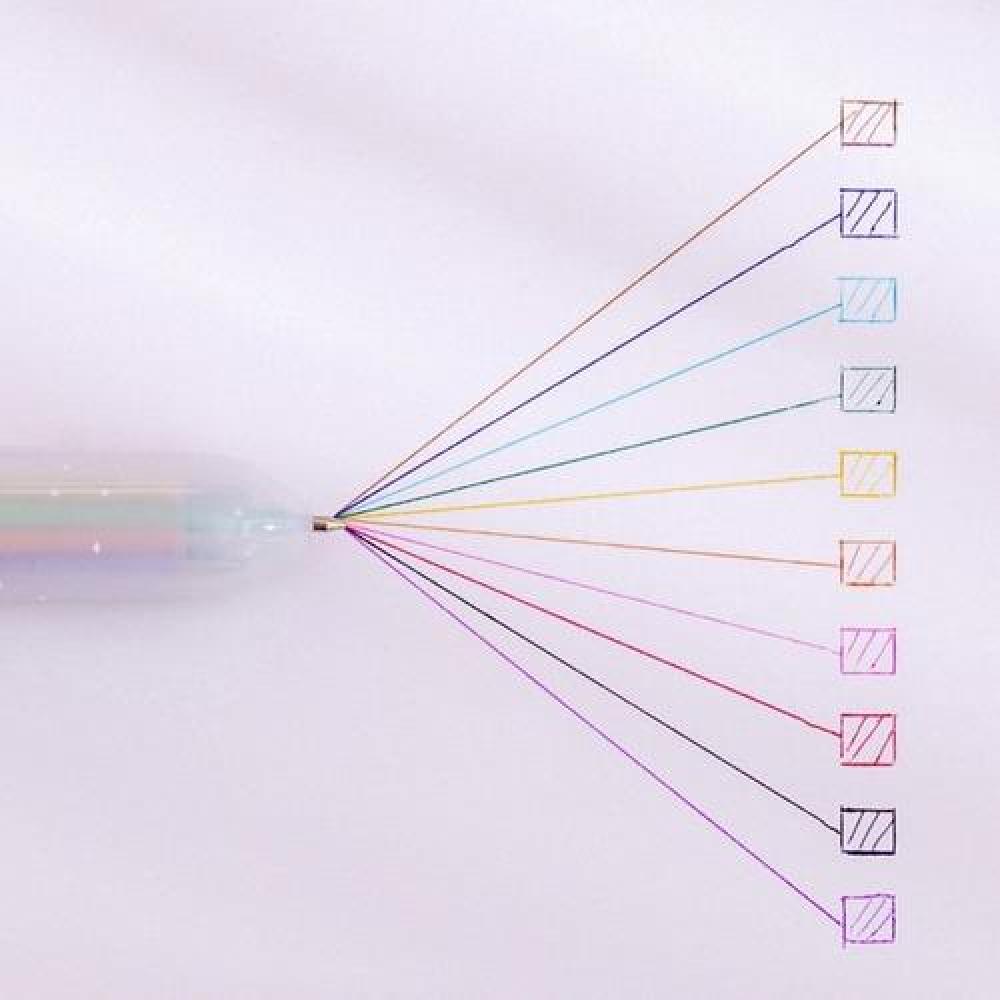 Lápiz Unicornio 10 Colores En 1 Intercambiable Kawaii