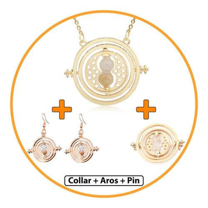 Set collar giratiempo Hermione Harry Potter