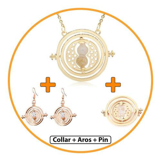 Set collar giratiempo Hermione Harry Potter