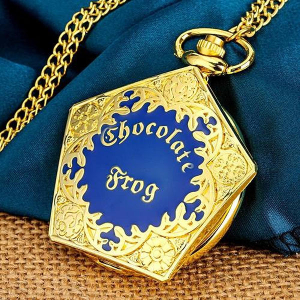 Reloj De Bolsillo Harry Potter chocolate frog rana