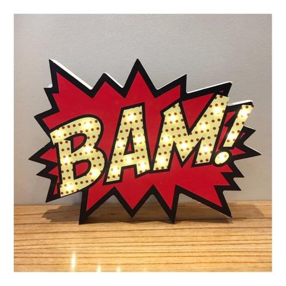 lámpara madera BAM