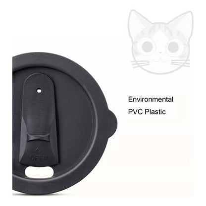 Tazón ceramica gatito Chi c/ tapa cuchara y bombilla