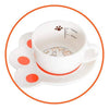 Taza con plato patita de gato cerámica