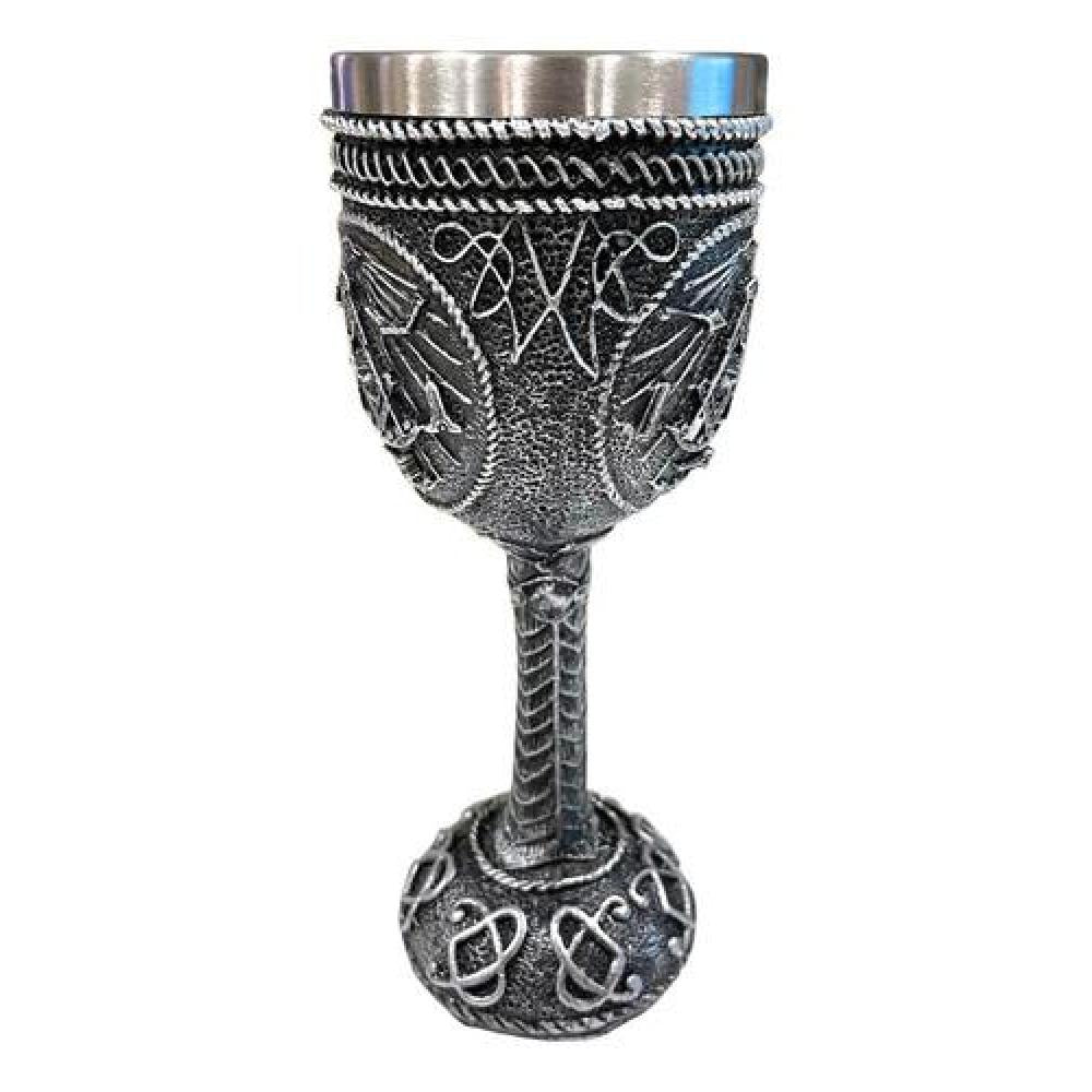 Copa Cáliz Resina Acero masónico templario