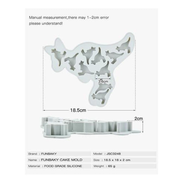 Pack moldes siliconas distinta figuras kawaii