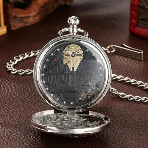 Reloj de bolsillo estrella de muerte premium star wars