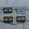 set pines broches Mix Tape Cassette Retro vintage rock pop