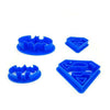Molde Para Galletas Fondat Batman Superman Heroes Dc Comic