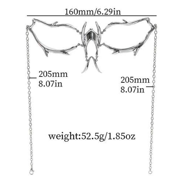 Máscara de Lujo cadenas de metal Cyber punk Gothic cosplay