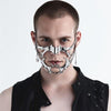 Máscara de Lujo cadenas de metal Cyber punk Gothic cosplay