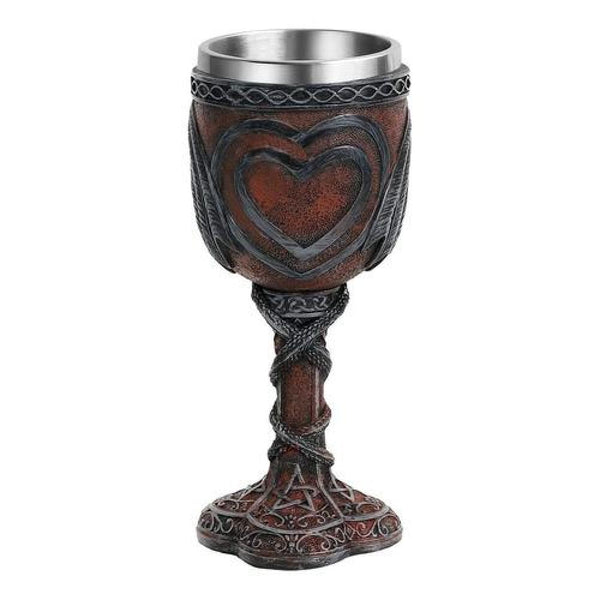 Copa Cáliz 3d dual dragón corazón Celtic heart love