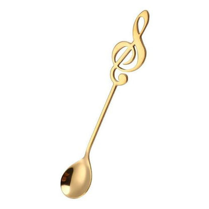 Cuchara Acero inoxidable llave de sol nota musical estoykuku