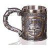 Taza Resina Acero Inox Caballero Medieval Templario