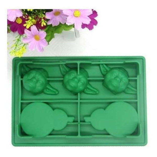 Moldes De Silicona Star Wars  Yoda Bb8 Hielo Chocolate