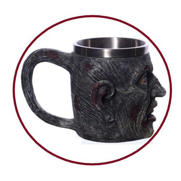 Tazón resina acero Zombie terror