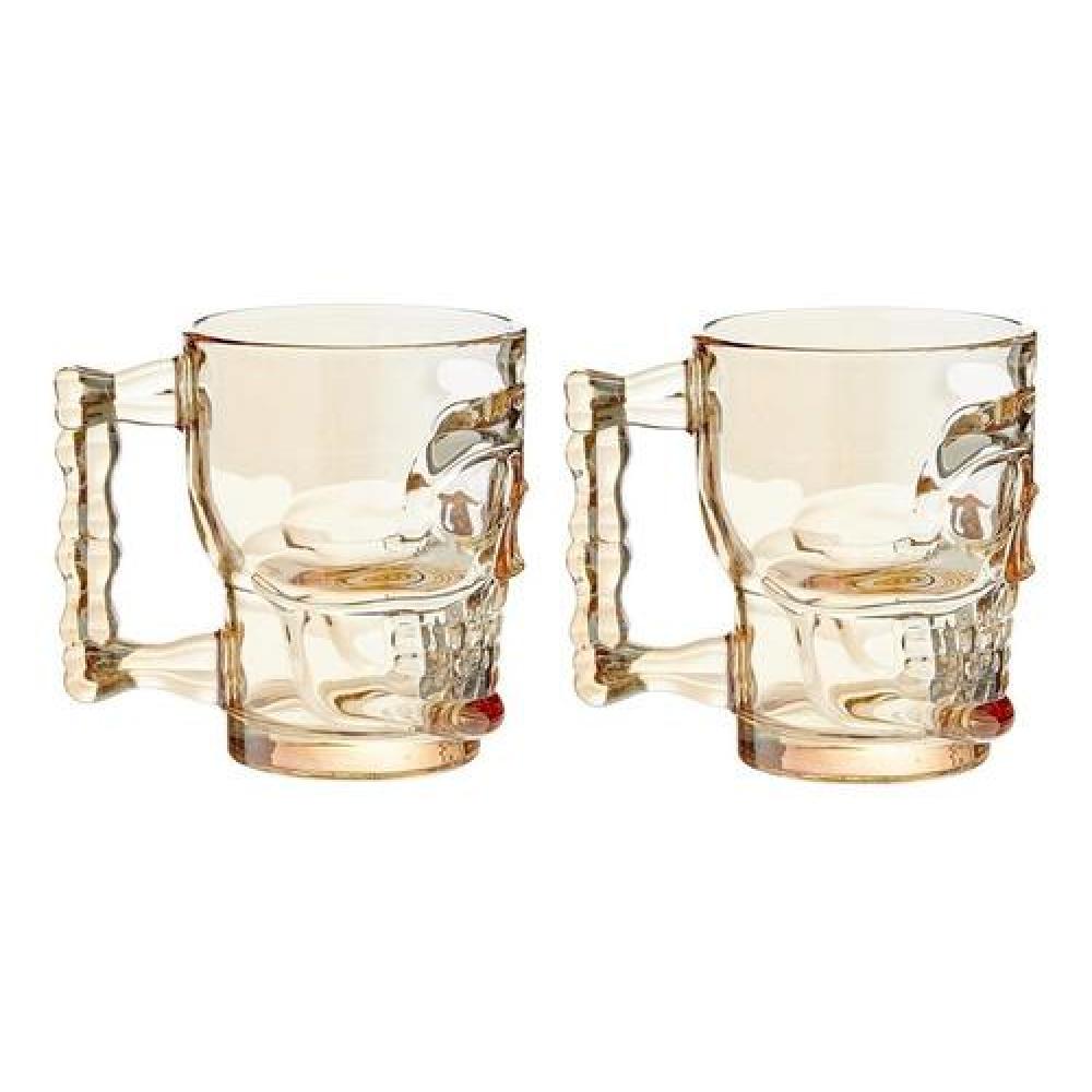 Set 2 Vasos Shopero Calavera Skull Colores