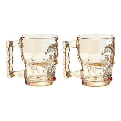 Set 2 Vasos Shopero Calavera Skull Colores