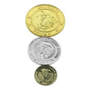 Bolsa de banco Gringotts con 3 monedas Harry Potter