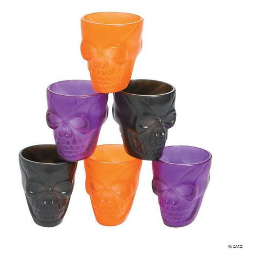 Pack 4 shot calaveras Skull colores Arcoiris tequila