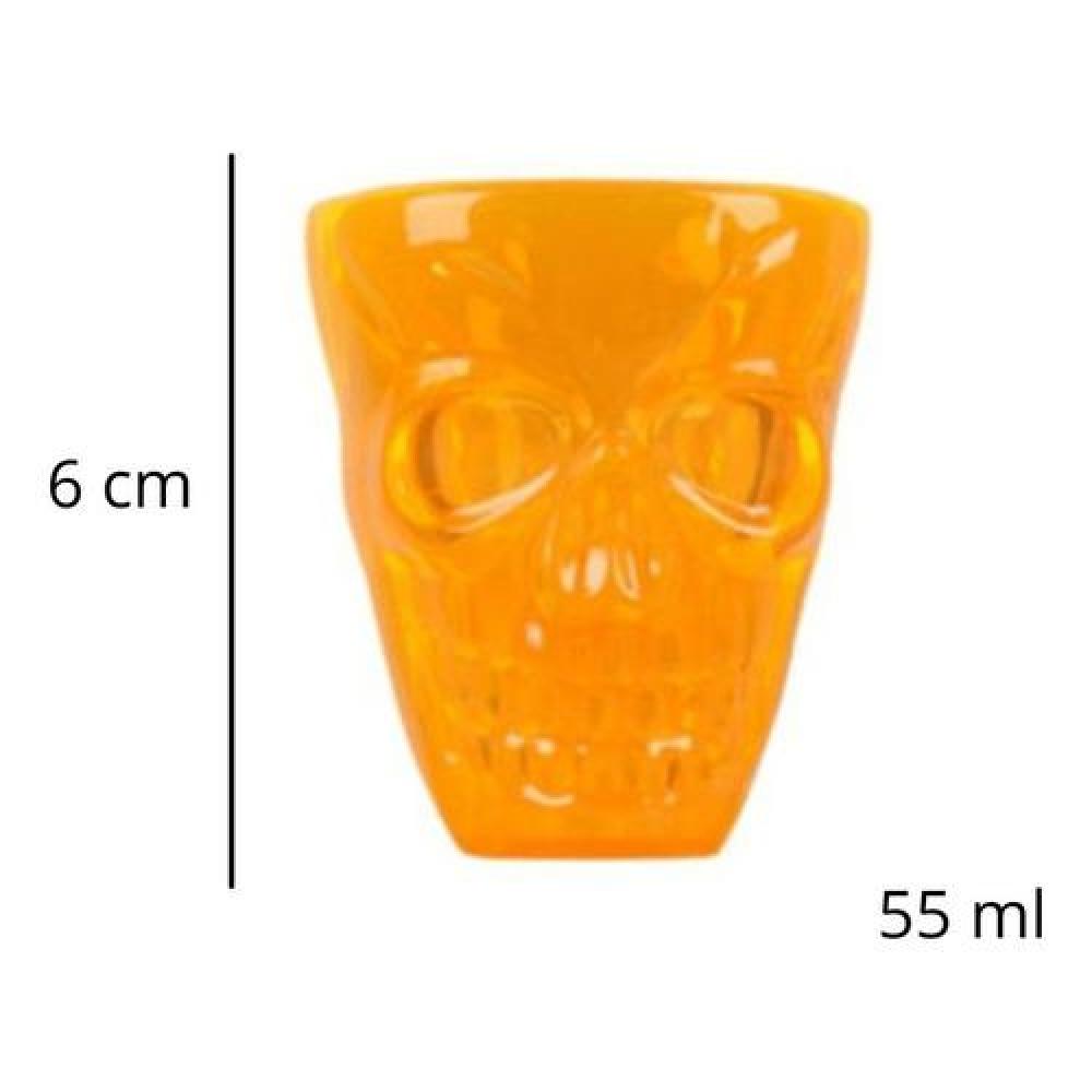 Pack 4 shot calaveras Skull colores Arcoiris tequila