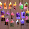 Luces Clip Pilas(perritos) Para 20 Fotos 3 Mts Multicolores