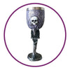 Copa 3D Calavera mexicana Místico gótico resina acero