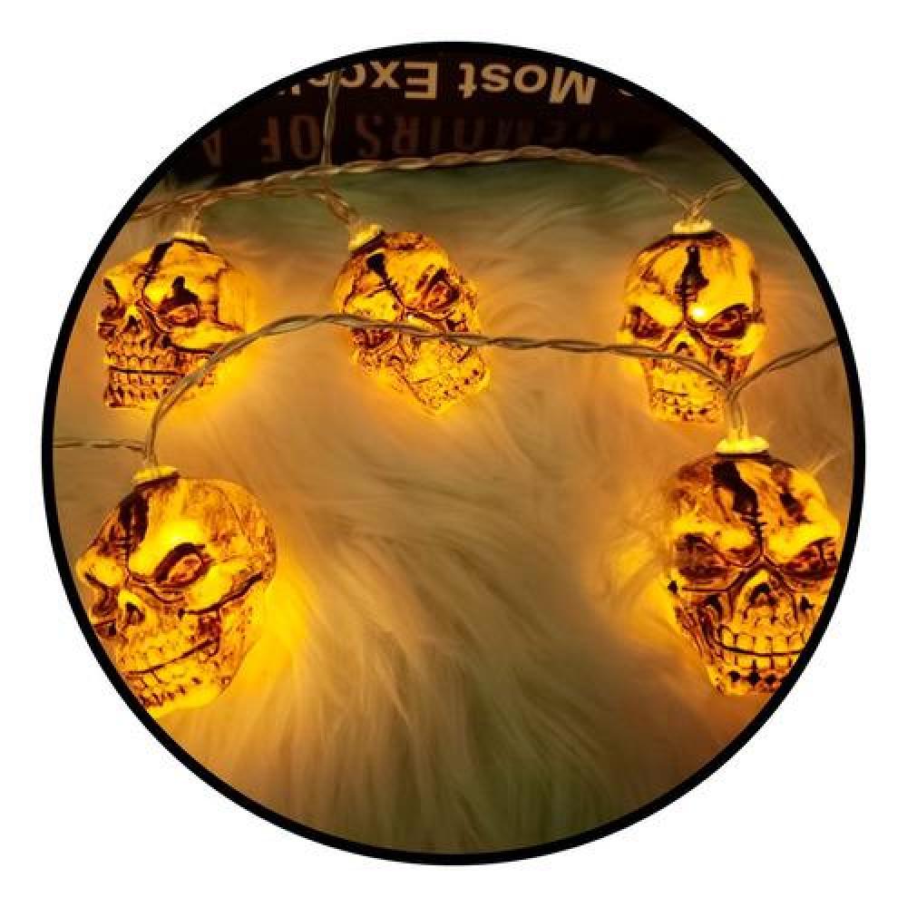 Guirnalda Led Calaveras Hallowen skull led
