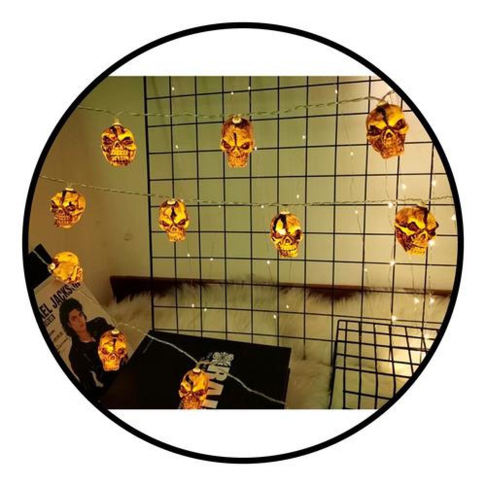 Guirnalda Led Calaveras Hallowen skull led