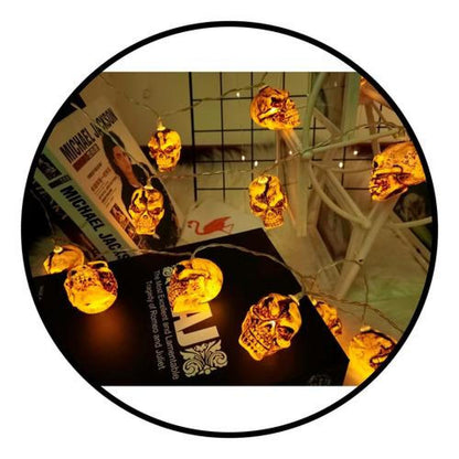 Guirnalda Led Calaveras Hallowen skull led