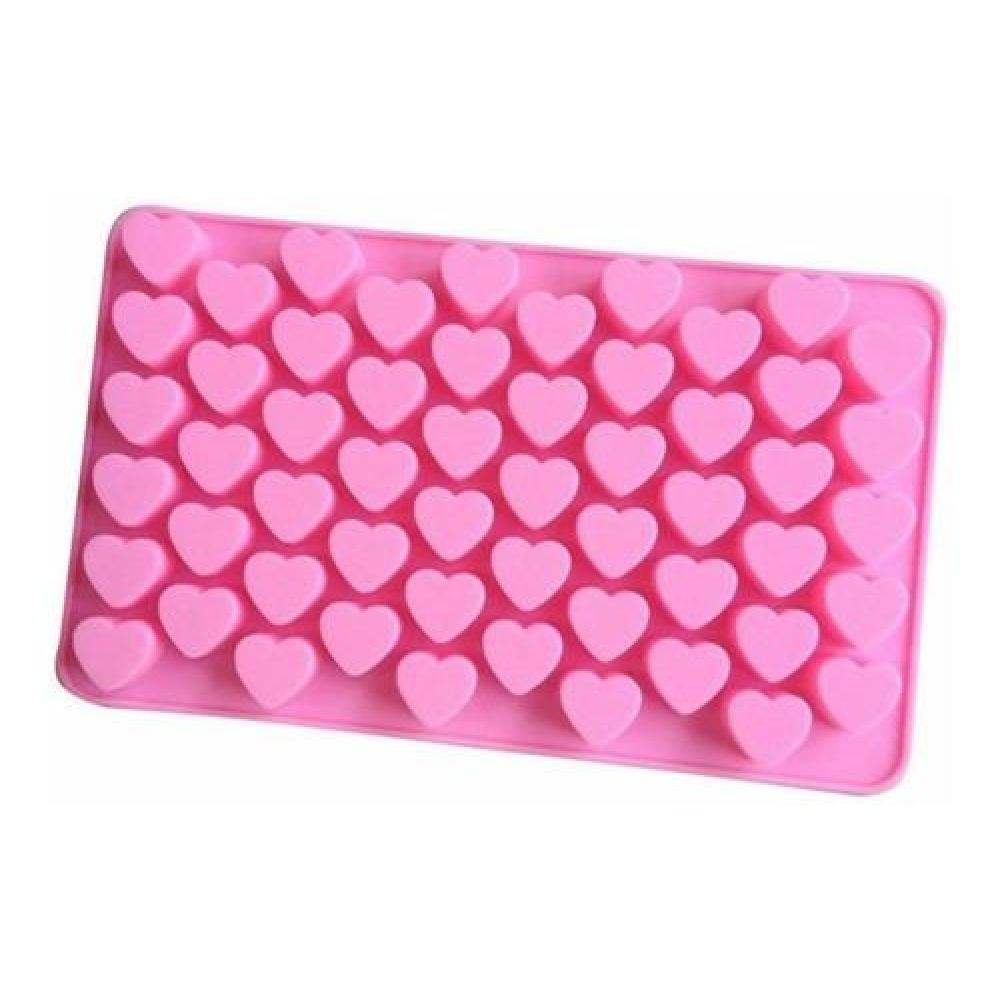 Molde Silicona 55 Mini Corazones Pastillas, Gomitas Estoykuk