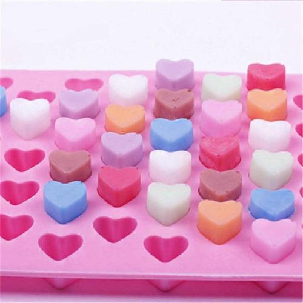 Molde Silicona 55 Mini Corazones Pastillas, Gomitas Estoykuk