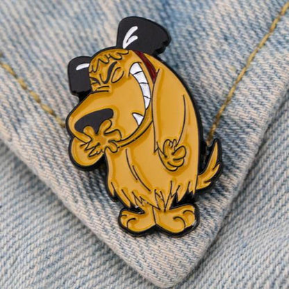 Broche pin divertido Perro Patán autos locos vintage
