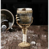 Copa Cáliz Calavera Medieval Halloween Craneo Mano Esqueleto