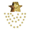 Guirnaldas De Papel Estrellas Espejo Oro Plata Rosa 4 Metros