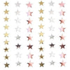 Guirnaldas De Papel Estrellas Espejo Oro Plata Rosa 4 Metros