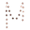 Guirnaldas De Papel Estrellas Espejo Oro Plata Rosa 4 Metros