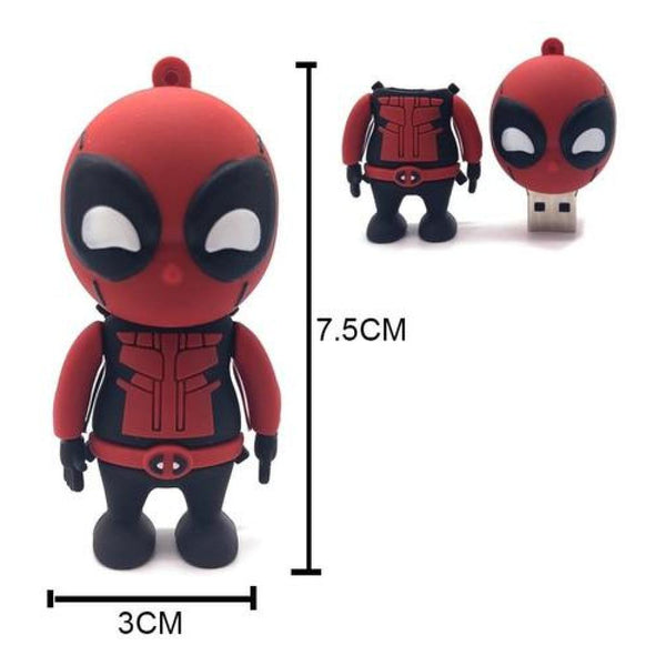 Usb Pendrive 16 Gb Deadpool  Marvel