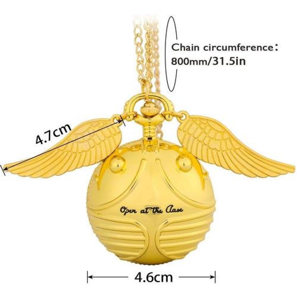 Reloj de bolsillo XL Snitch Dorada gigante Harry Potter