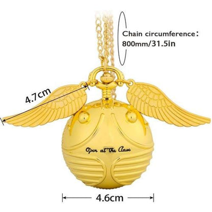Reloj de bolsillo XL Snitch Dorada gigante Harry Potter