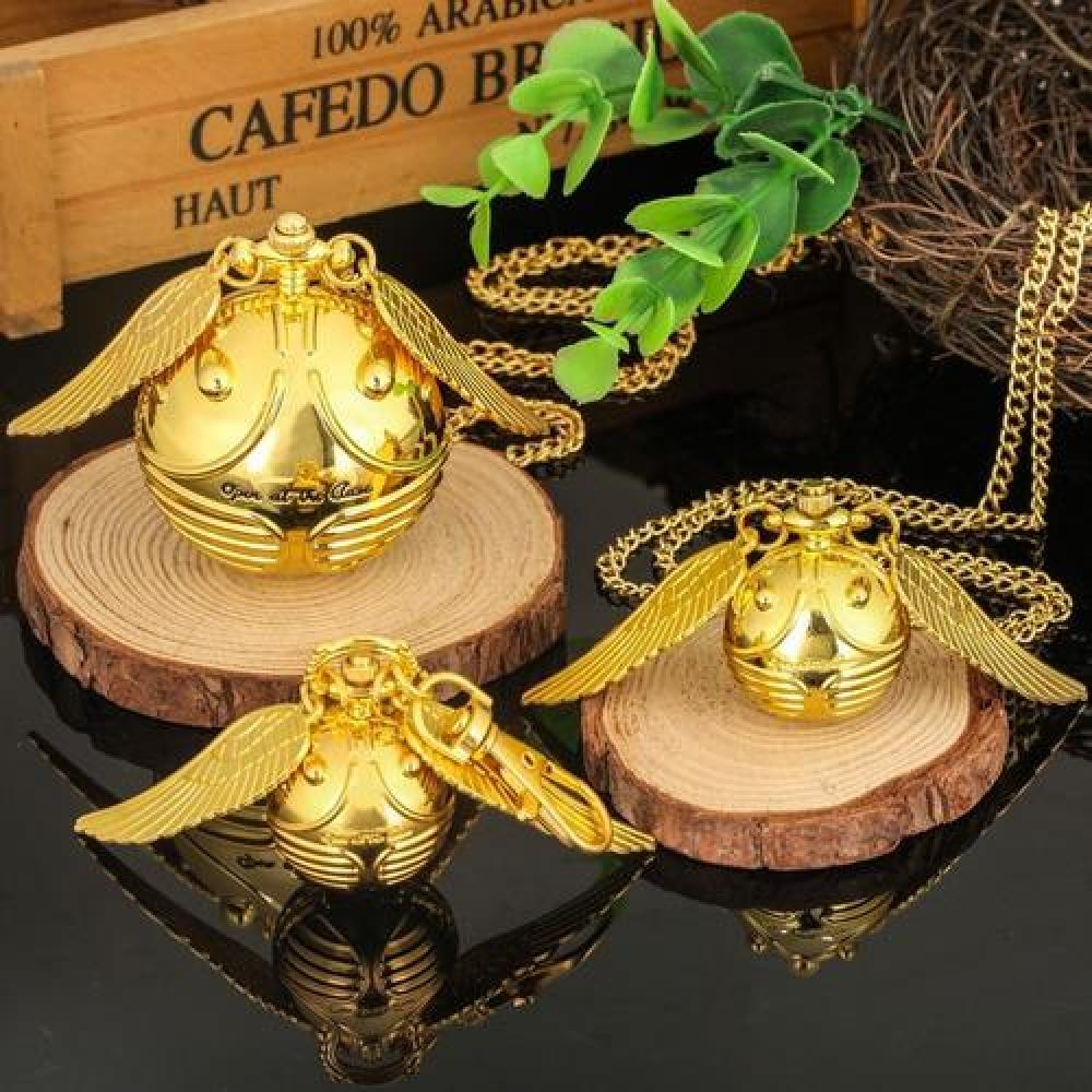 Reloj de bolsillo XL Snitch Dorada gigante Harry Potter