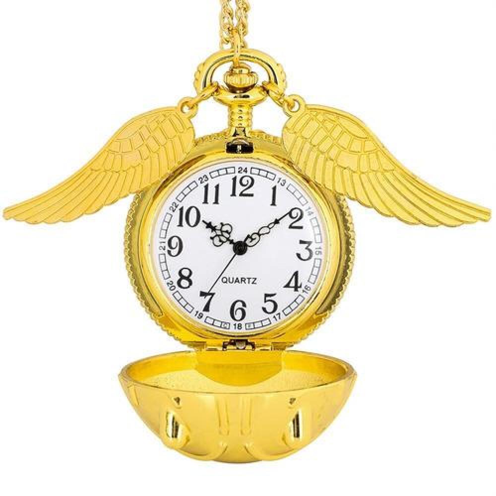 Reloj de bolsillo XL Snitch Dorada gigante Harry Potter